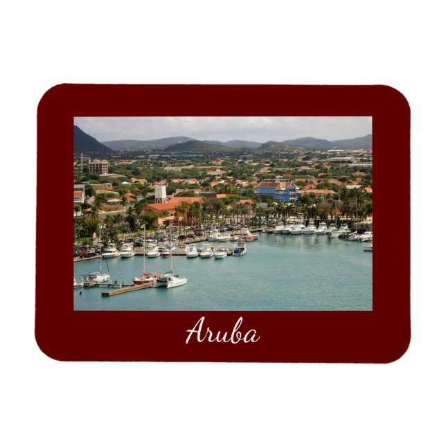 Aruba Marina Small Magnet (Horisontell)