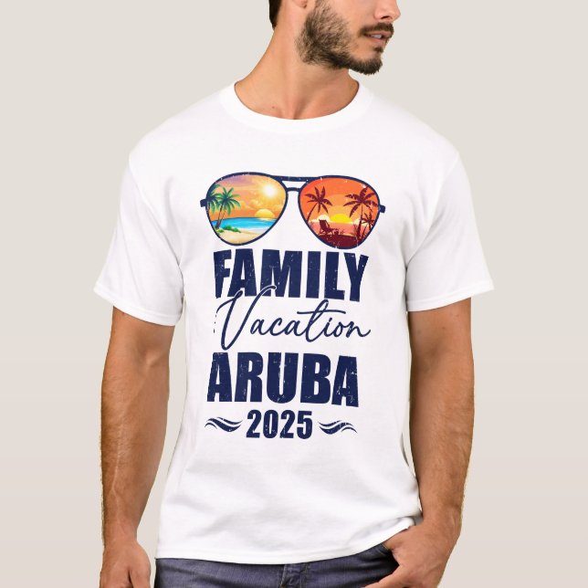 Aruba Matching Family Vacation 2025 Skapar Memorie T Shirt (Framsida)