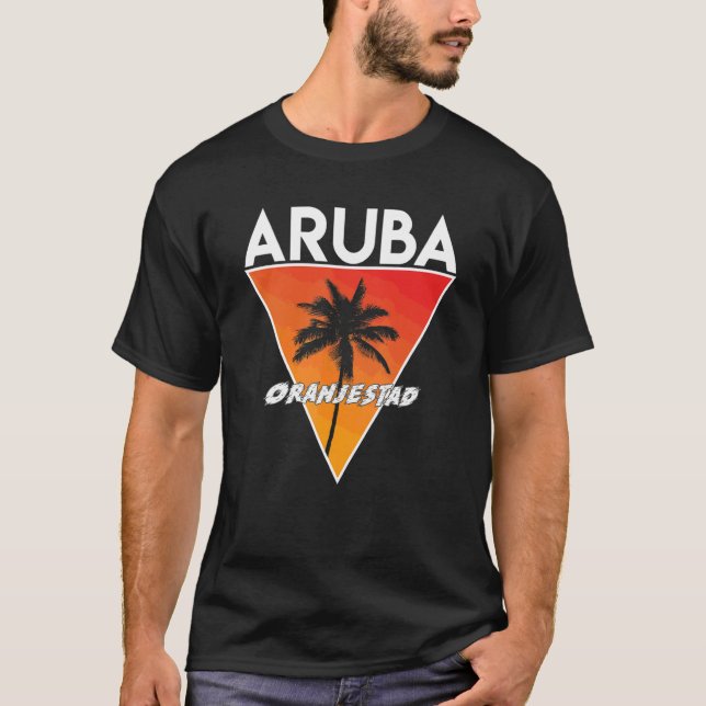 Aruba Med Soliga Färger T Shirt (Framsida)