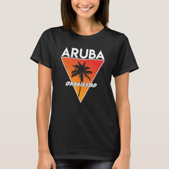 Aruba Med Soliga Färger T Shirt (Framsida)