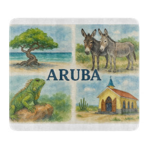Aruba multivy akvarell
