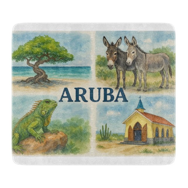 Aruba multivy akvarell (Framsidan)