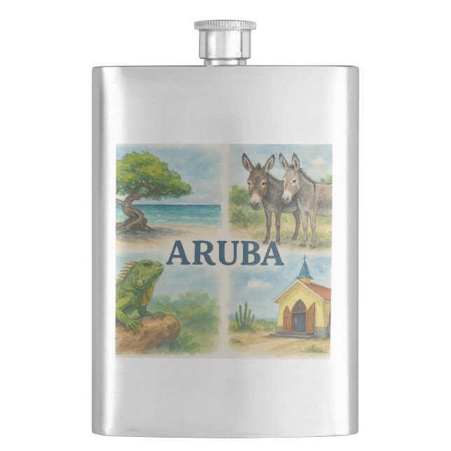 Aruba multivy akvarell fickplunta (Framsidan)