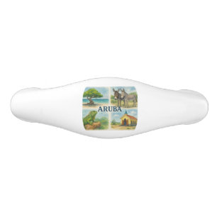 Aruba multivy akvarell handtag