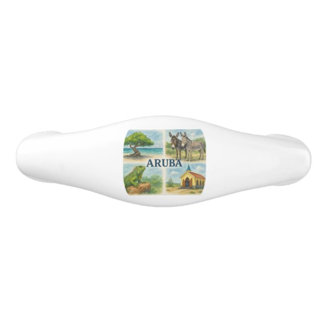 Aruba multivy akvarell handtag (Framsidan)