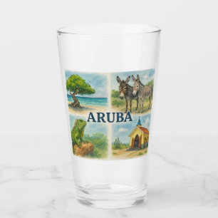 Aruba multivy vattenfärg glaskopp