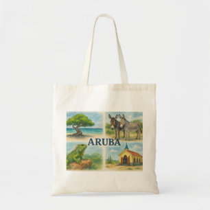 Aruba multivy vattenfärg tygkasse