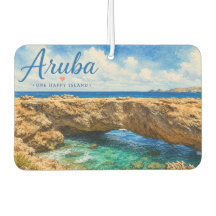 Aruba naturlig bro stenformation Karibien