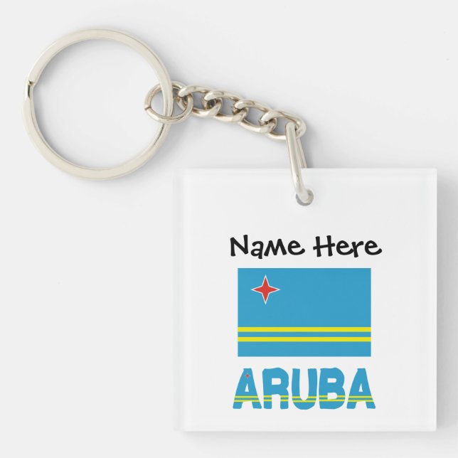Aruba och Arubansk flagga Personlig  (Framsidan)