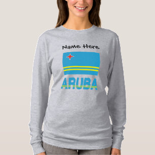 Aruba och Arubansk flagga Personlig T Shirt