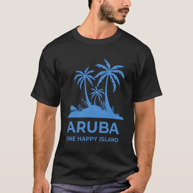 Aruba One Lycklig T Shirt (Framsida)