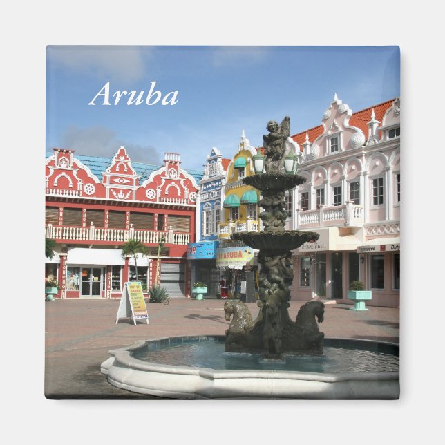 Aruba, Oranjestad Magnet (Framsidan)