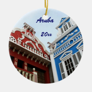 Aruba Oranjestad prydnad Julgransprydnad Keramik