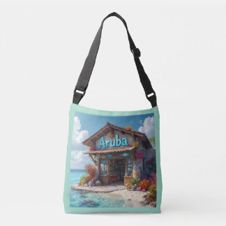 Aruba presentbutik vid vattnet axelväska