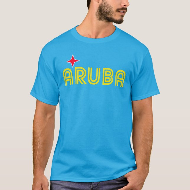 Aruba Retro T Shirt (Framsida)