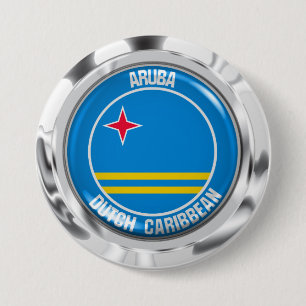 Aruba Round Emblem Knapp