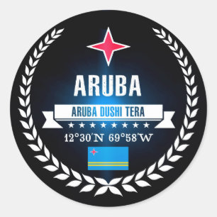 Aruba Runt Klistermärke