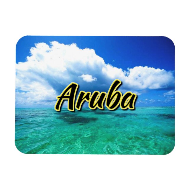 Aruba Sea himlar Magnet (Horisontell)