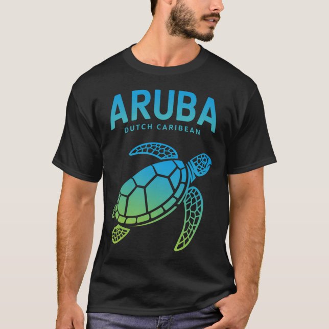  Aruba Sea Turtle Cruise Vacation  T Shirt (Framsida)