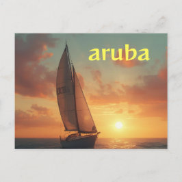 Aruba semester vykort
