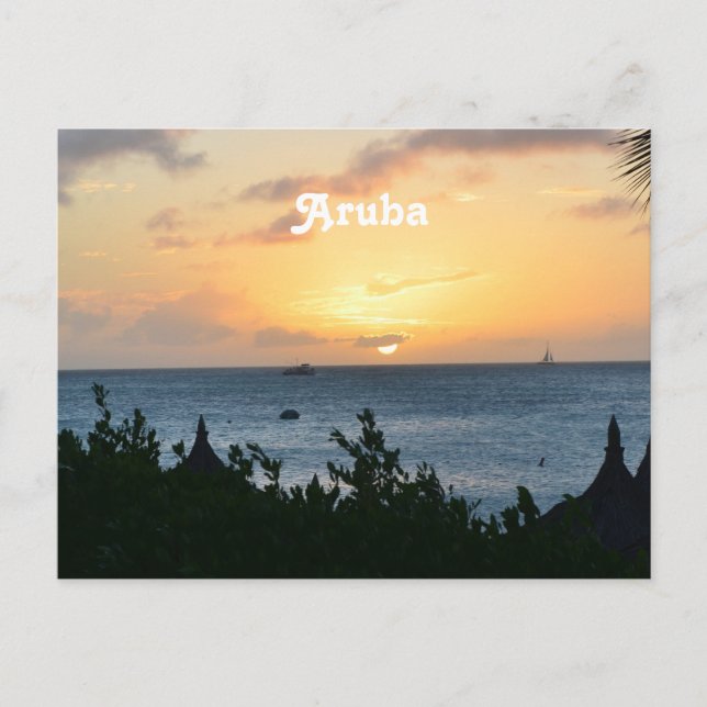 Aruba Setting Sol Vykort (Framsida)