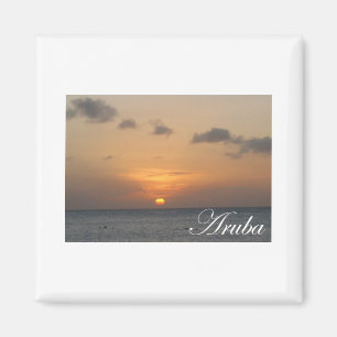 Aruba solnedgång magnet