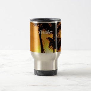 Aruba solnedgång resemugg