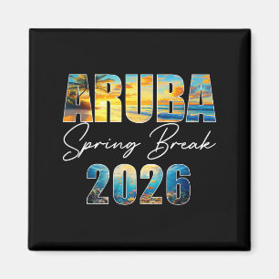 Aruba Spring Break 2026 Sommarlov Strand Magnet