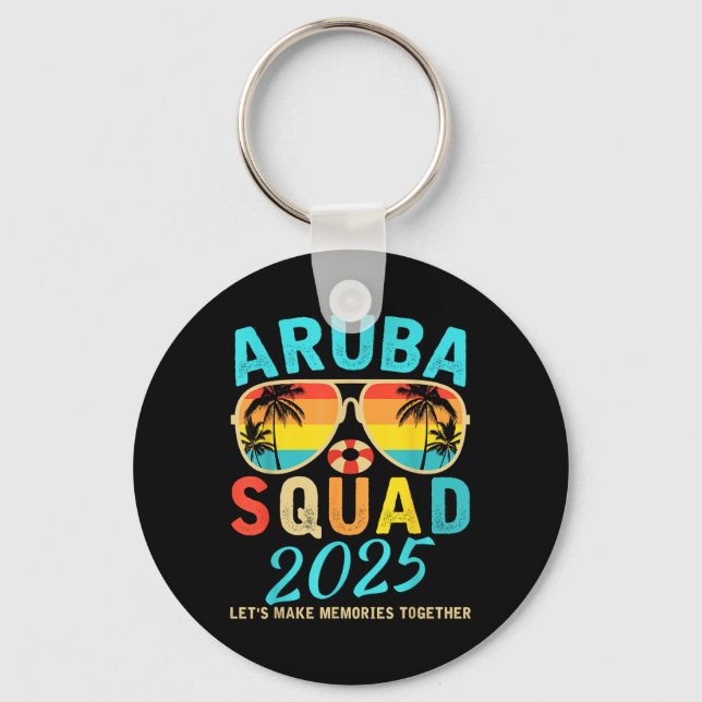 Aruba Squad 2025 Vacation Friends Family Matching  Nyckelring (Framsida)