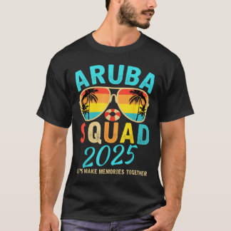 Aruba Squad 2025 Vacation Friends Family Matching  T Shirt