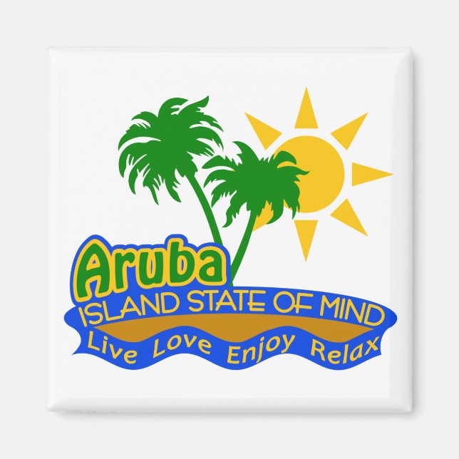 Aruba State of Mind Magnet (Framsidan)