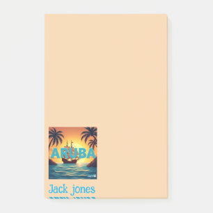 Aruba strand färg anpassa post-it block