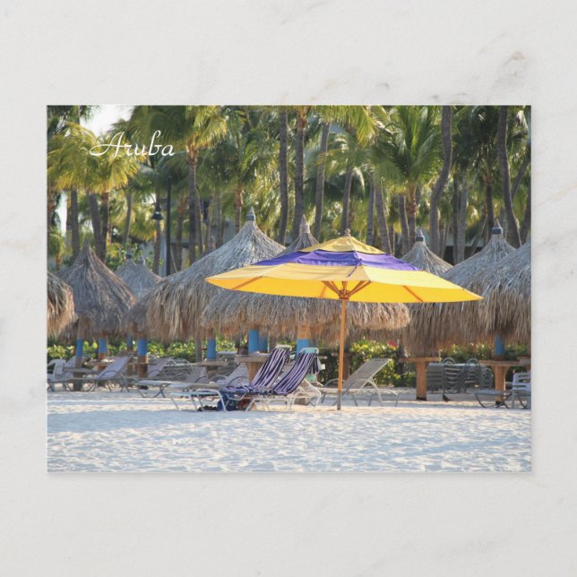 Aruba, Strand, Fotografering, Vykort (Framsida)