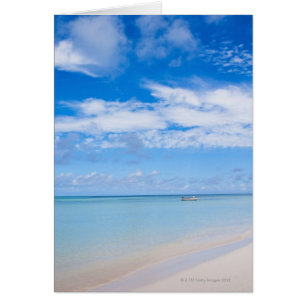 Aruba, strand och hav hälsningskort