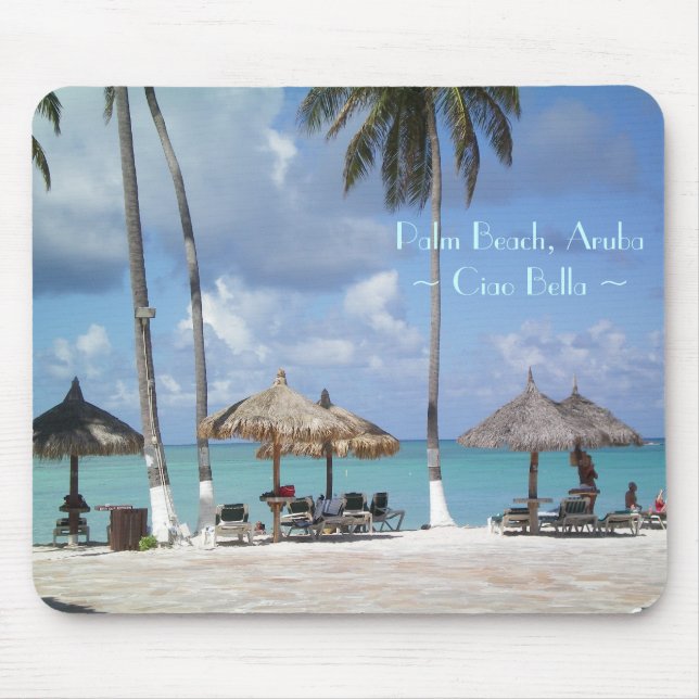 Aruba stränder Mousepad Musmatta (Framsidan)