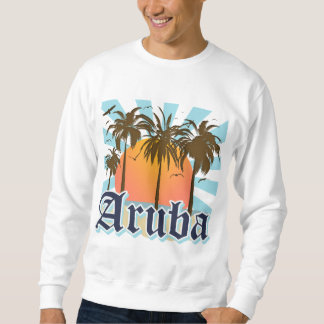 Aruba strandsolnedgång lång ärmad tröja
