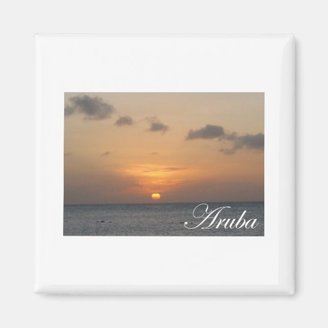Aruba Sunset Magnet (Framsidan)