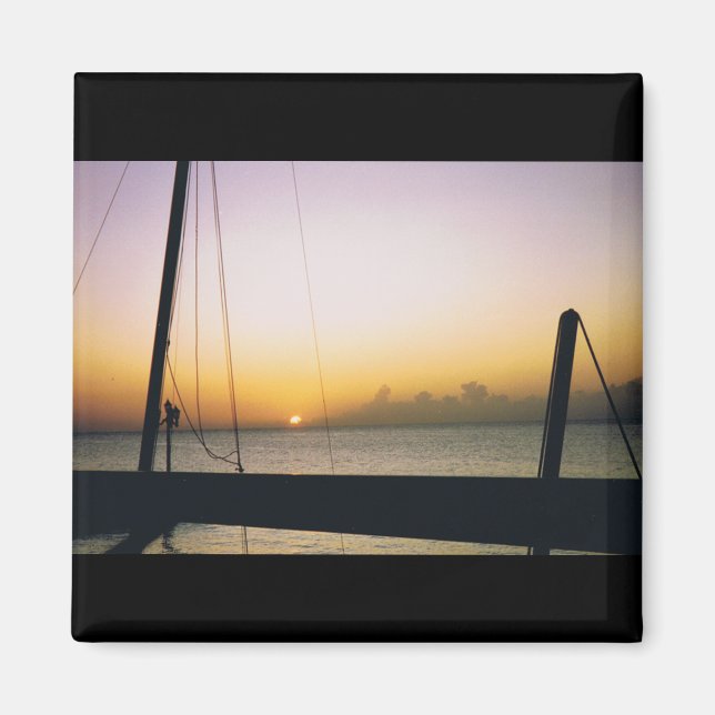 Aruba Sunset Magnet (Framsidan)