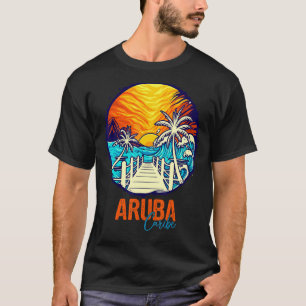Aruba Sunset Matching Vacation Friends Family Grou T Shirt