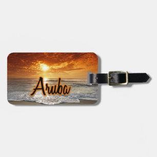 Aruba sunset-resetagg bagagebricka