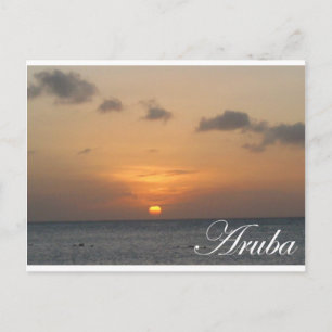 Aruba Sunset Vykort