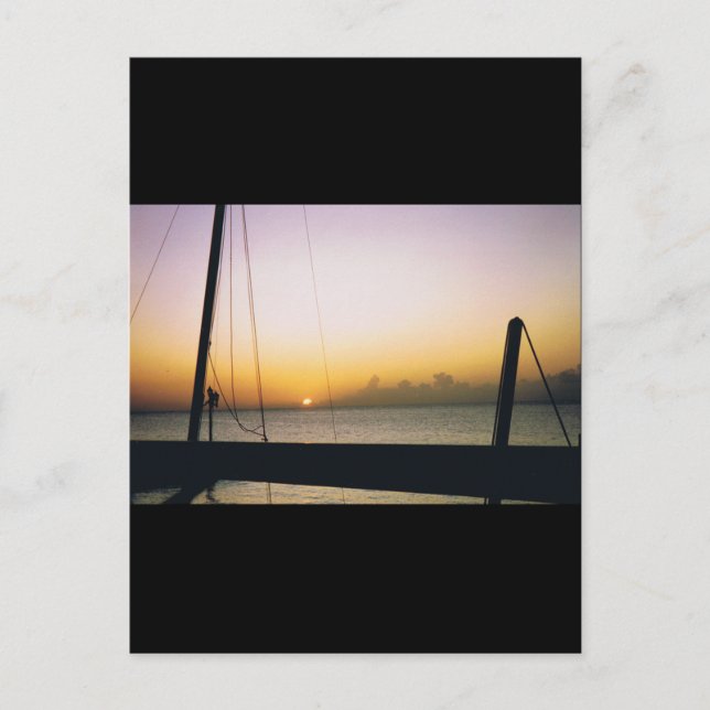 Aruba Sunset Vykort (Framsida)