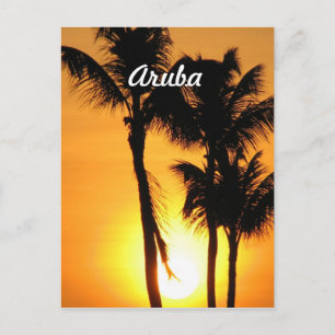 Aruba Sunset Vykort
