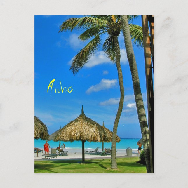 Aruba Tiki Hut-vykort Vykort (Framsida)