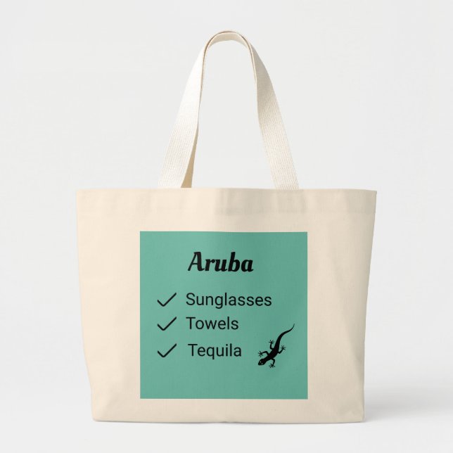 Aruba Tote Bag igen Jumbo Tygkasse (Framsidan)