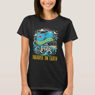 Aruba Tropical Resa Land Travel Vacation I Kärlek T Shirt