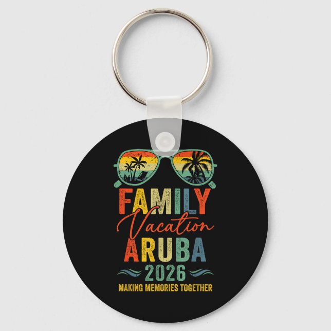 Aruba Vacation 2026 Matching Family Group Summer  Nyckelring (Framsida)