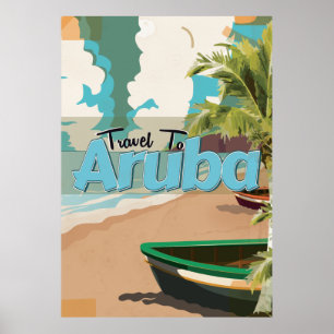 Aruba Vintage resor Poster. Poster