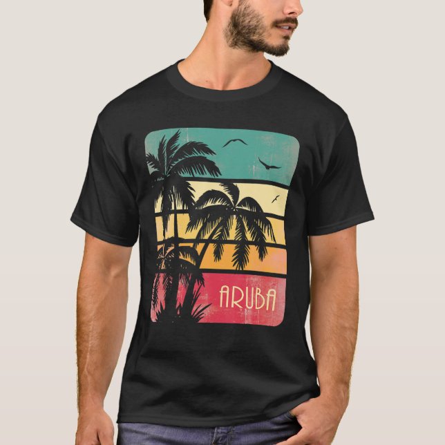 Aruba Vintage Summer T Shirt (Framsida)