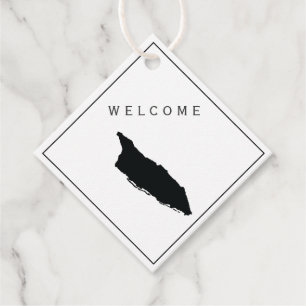 Aruba Welcome Bag Gift Märkre för Bröllop Helg Gåvor Etiketter